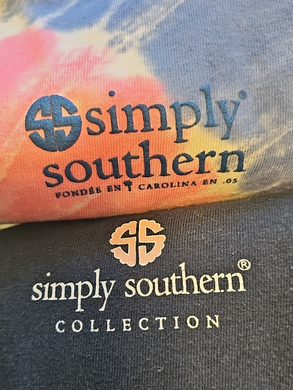 **LOT OF 2** Simply Southern Long Sleeve T-shirts Size SM SEE DESCRIPTION